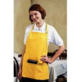 F10 Designer Yellow Bib Apron W/ 3 Pockets & Slider Adjustment